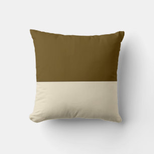 Coffee And Cream Block Art Cushion