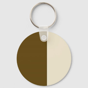 Coffee And Cream Block Art Key Ring