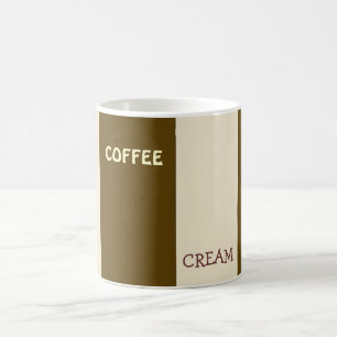 Coffee And Cream Block Art Mug