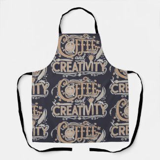 Coffee and Creativity Typography Apron