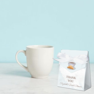 Coffee and Croissants Bridal Shower Favour Box