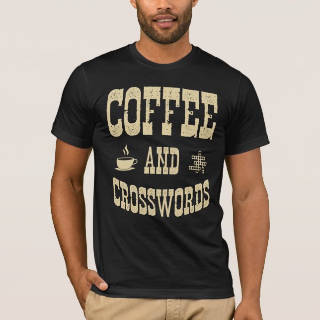 Coffee And Crosswords T-Shirt (Front)