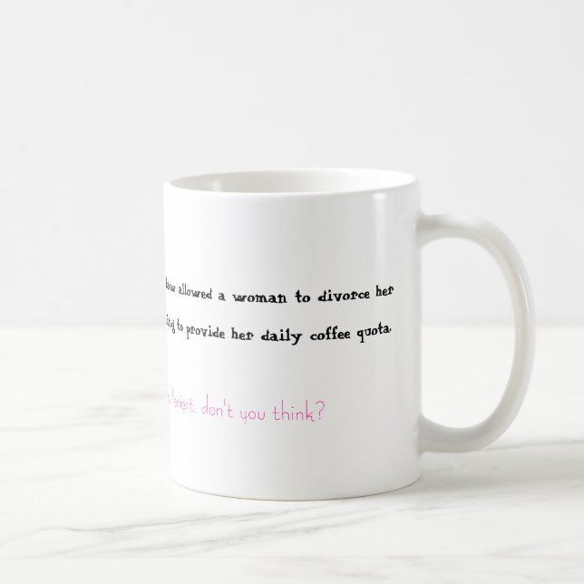 Coffee and Divorce Coffee Mug (Right)