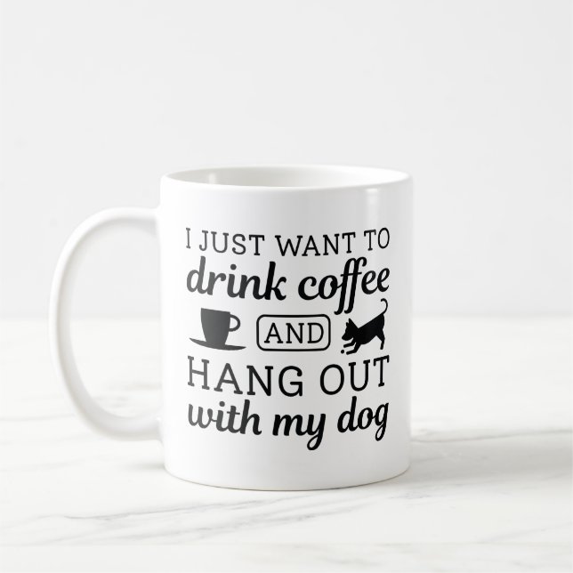 Coffee And Dog Mug (Left)