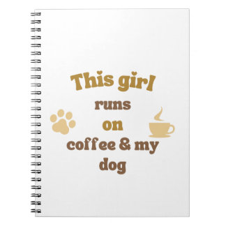 coffee and dog notebook