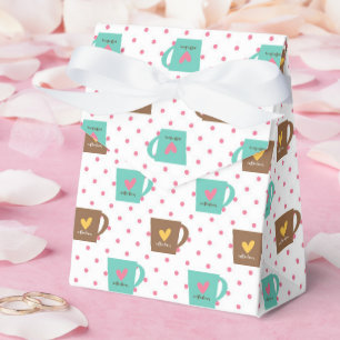 Coffee and Donut Pattern  Favour Box