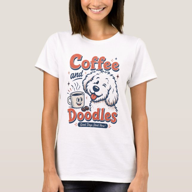 Coffee And Doodles T-Shirt (Front)