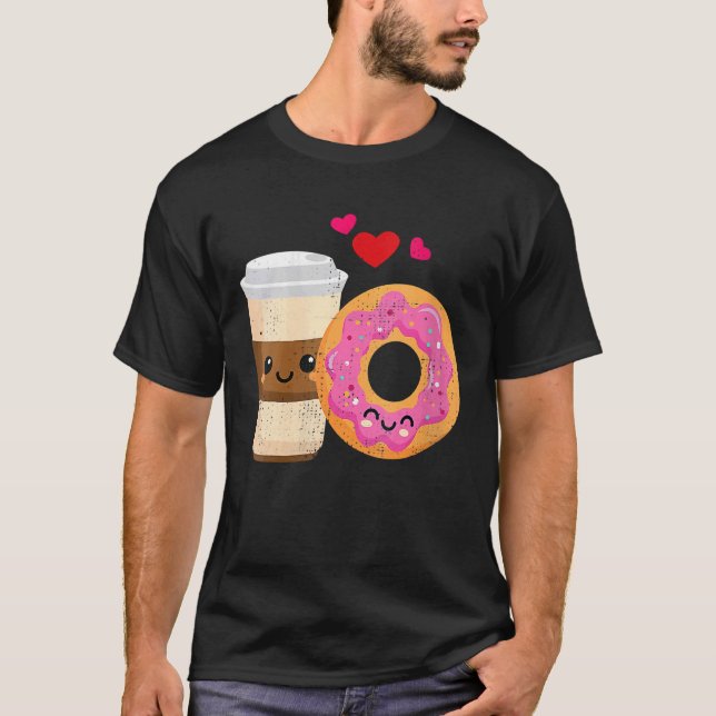 Coffee And Doughnut Cool Doughnuts Sprinkles T-Shirt (Front)