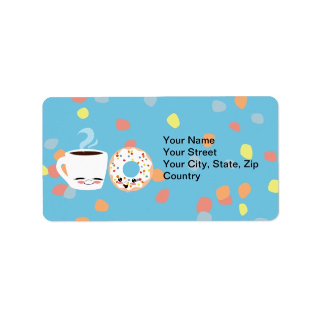Coffee and Doughnut Pals Label (Front)