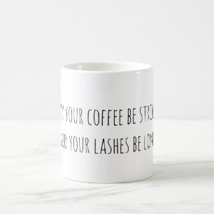 Coffee and Eyelash Coffee Mug