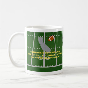 Coffee and Football in California Coffee Mug