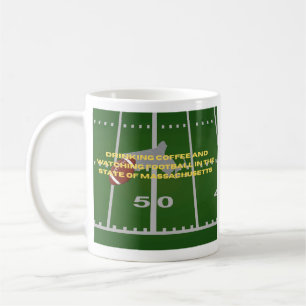 Coffee and Football in Massachusetts  Mug