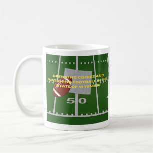 Coffee and Football in Wyoming Coffee Mug