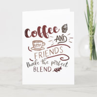 Coffee and Friends Doodle Art Typography