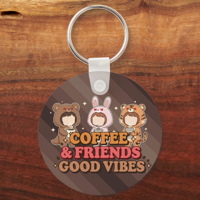 Coffee and Friends Key Ring (Back)