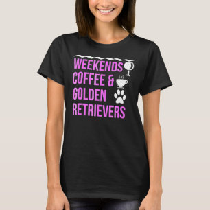 Coffee And Golden Retriever T-Shirt