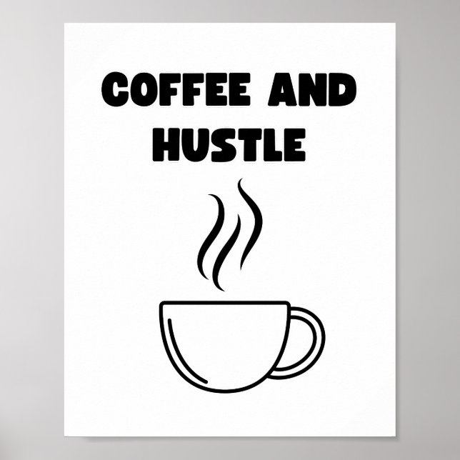 Coffee and Hustle Wall Art (Front)