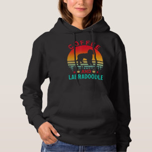 Coffee and labradoodle dog dogs dog owner saying D Hoodie