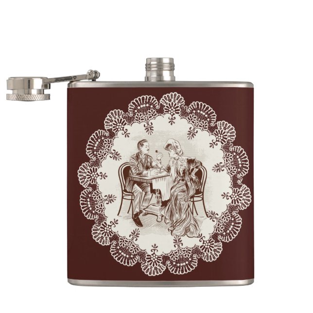 coffee and love hip flask (Opened)