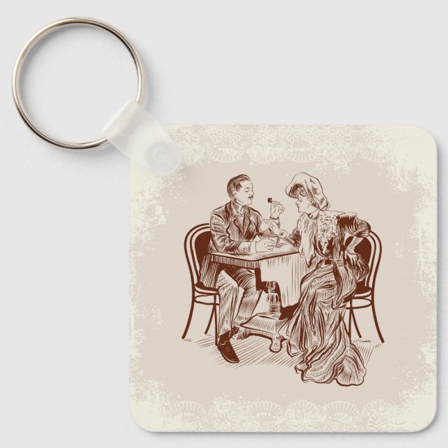  coffee and love key ring (Front)