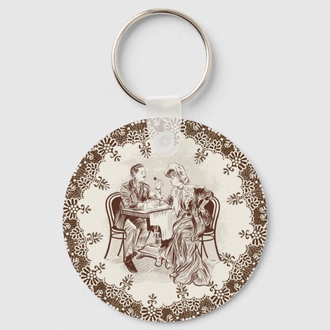  coffee and love key ring (Front)