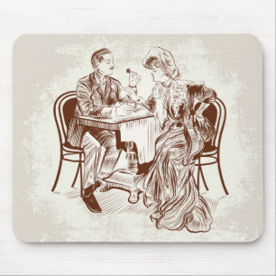 coffee and love mouse mat