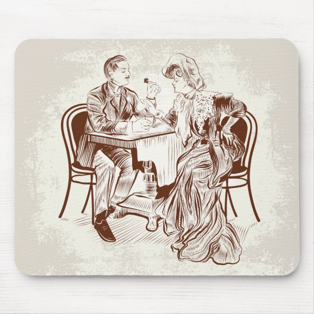 coffee and love mouse mat (Front)