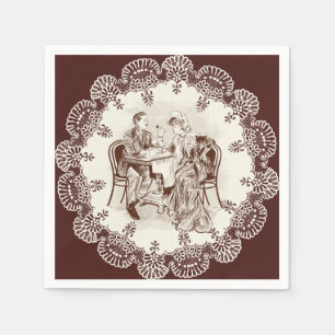 coffee and love napkin