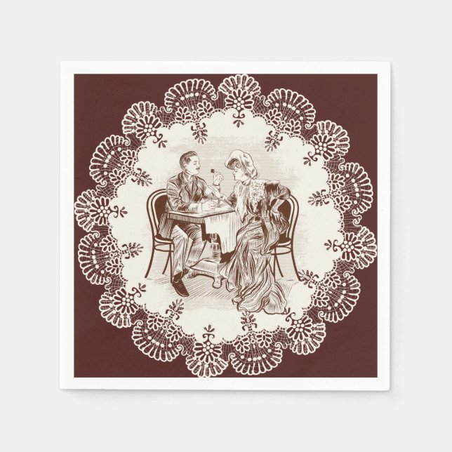 coffee and love napkin (Front)