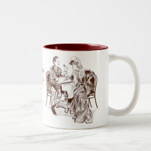 Coffee and love Two-Tone coffee mug