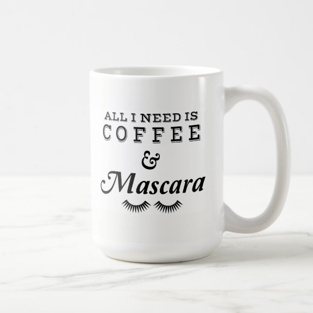Coffee and Mascara Mug (Right)