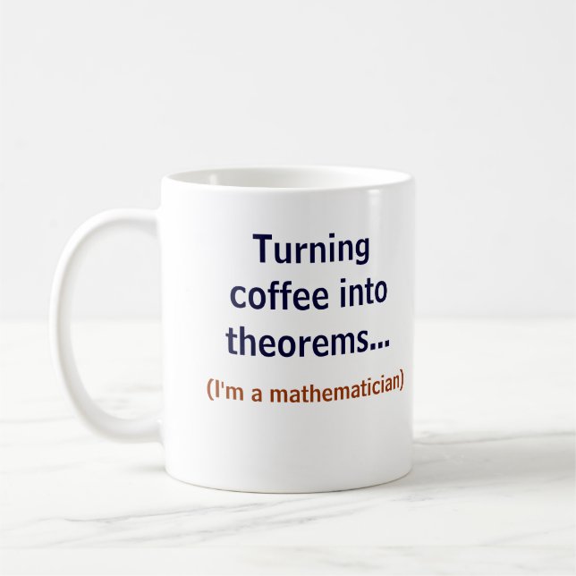 Coffee and Math Coffee Mug (Left)