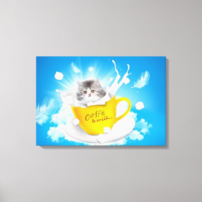 Coffee and Milk Canvas Print (Front)