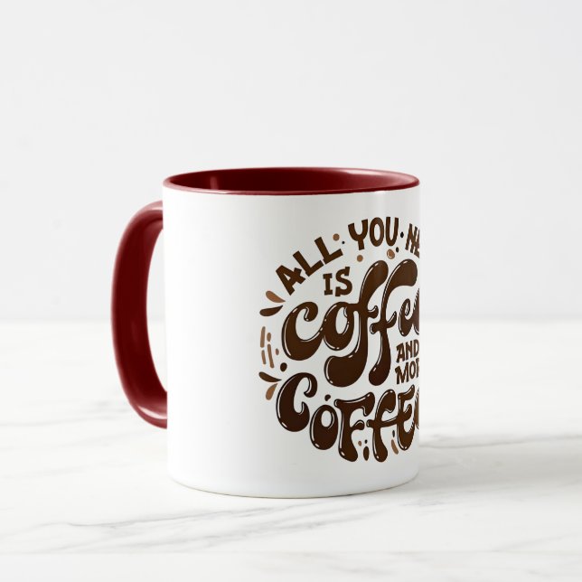 Coffee and More Coffee Mug (Front Left)