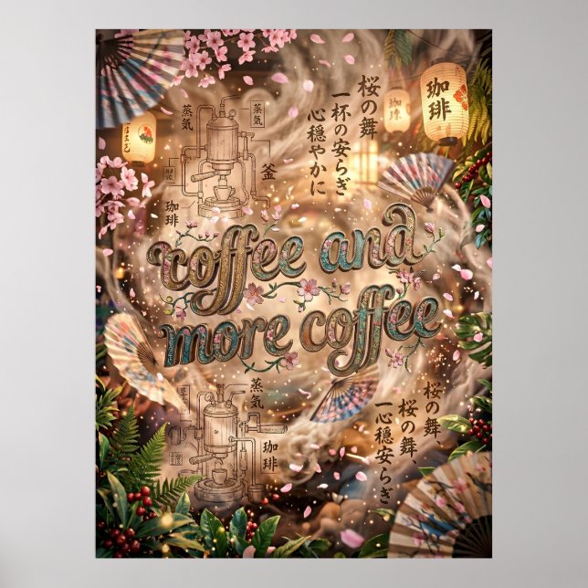 coffee and more coffee poster (Front)