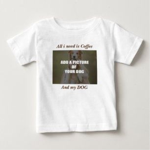 Coffee and my Dog Throw Pillow Baby T-Shirt