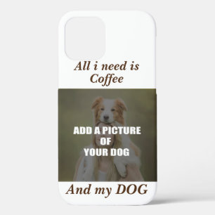 Coffee and my Dog Throw Pillow iPhone 12 Pro Case