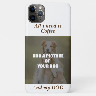 Coffee and my Dog Throw Pillow iPhone 11 Pro Max Case