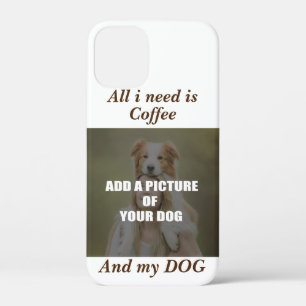 Coffee and my Dog Throw Pillow iPhone 12 Mini Case
