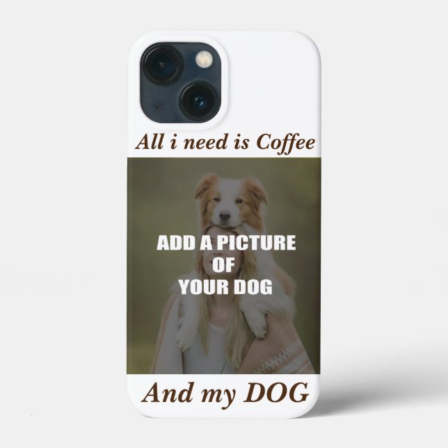 Coffee and my Dog Throw Pillow Case-Mate iPhone Case (Back)