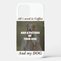 Coffee and my Dog Throw Pillow