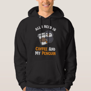 Coffee and my Penguin Sea Bird King Emperor Pengui Hoodie