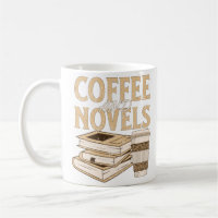 coffee and novel funny vintage book reading