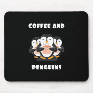 Coffee And Penguins Mouse Mat