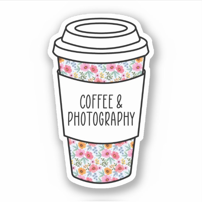 Coffee and Photography, Funny Photographer Gift (Front)