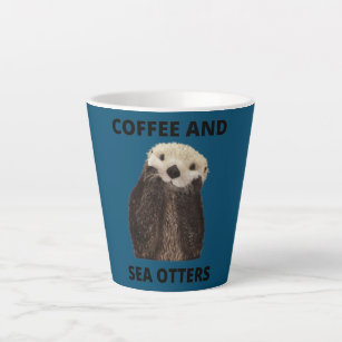 Coffee and Sea Otters  Latte Mug