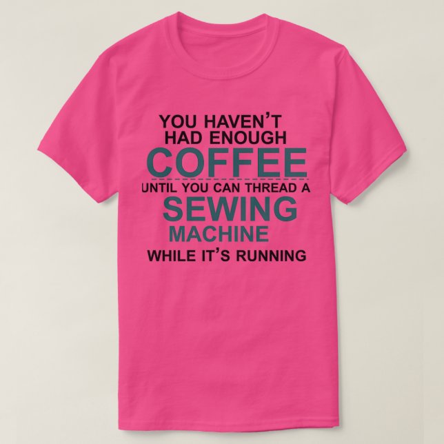 Coffee and sewing Long  T-Shirt (Design Front)