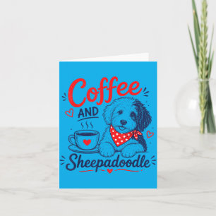 Coffee And Sheepadoodle Mum Fpirate Hero Doggo Paw Card