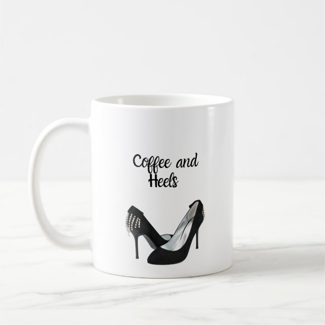 Coffee and Shoe Lovers! Coffee Mug (Left)