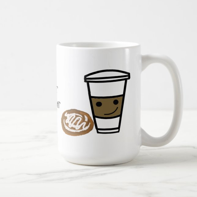 Coffee and Sweet with Cute Saying Mug (Right)